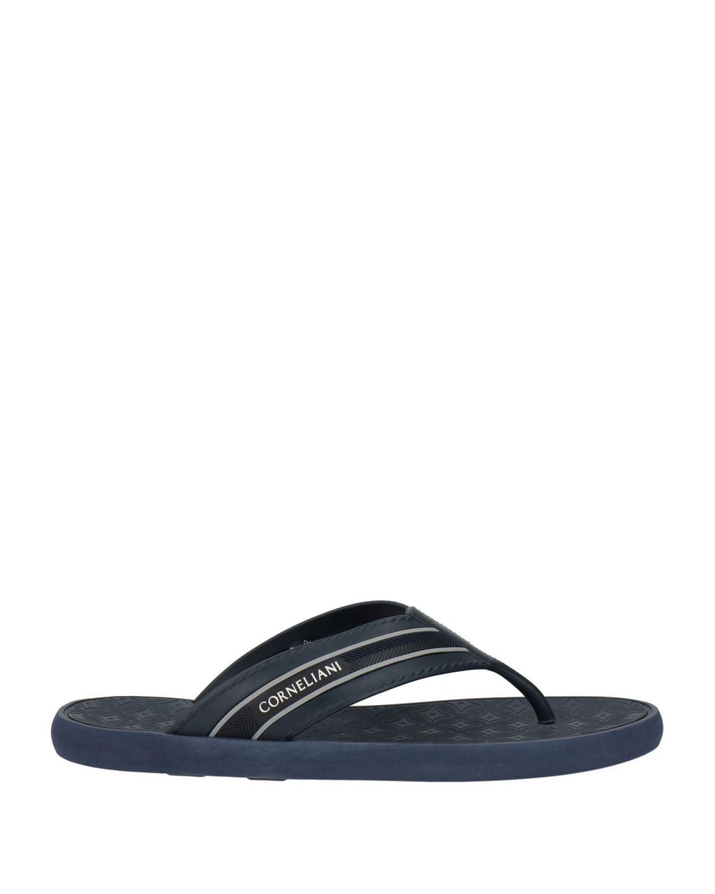 Corneliani Blue Midnight Thong Sandal Pvc for men