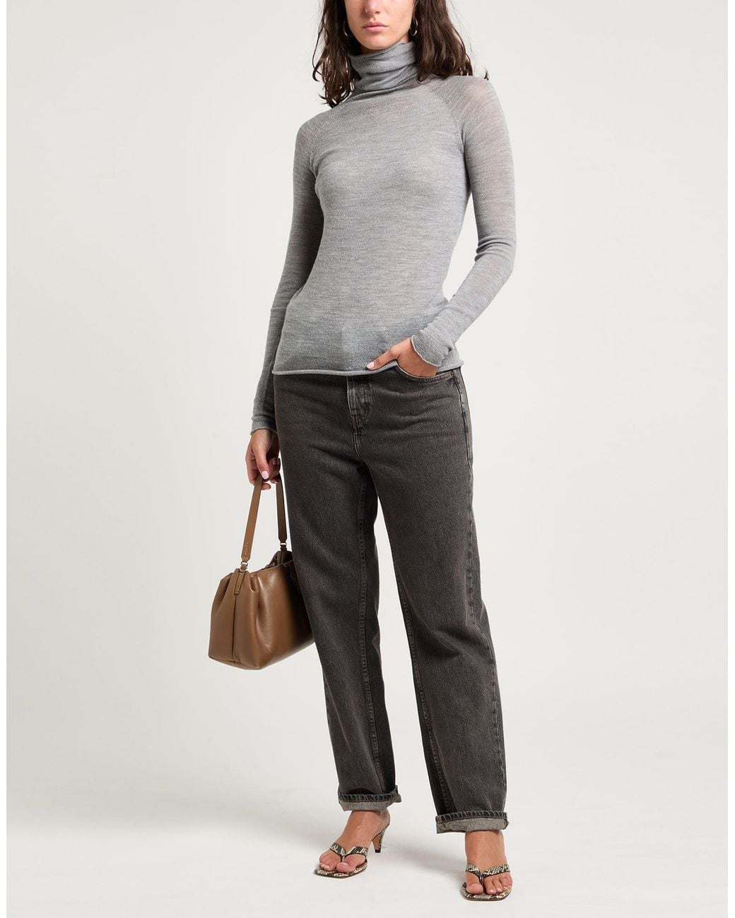 Roberto Collina Gray Turtleneck