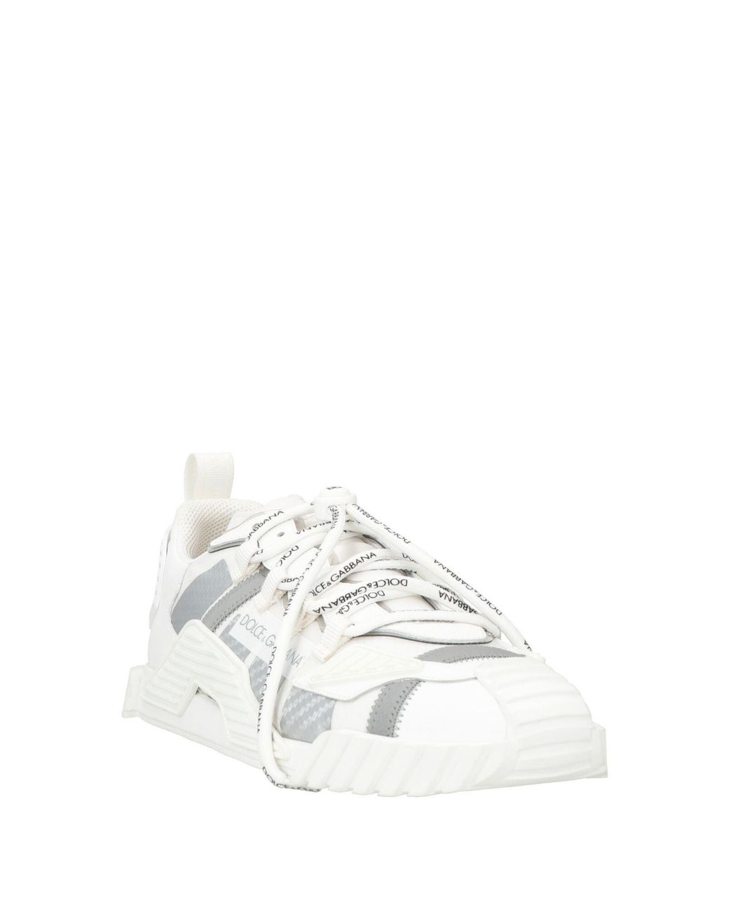 Dolce & Gabbana White Sneakers Synthetic Material, Textile Fibers for men
