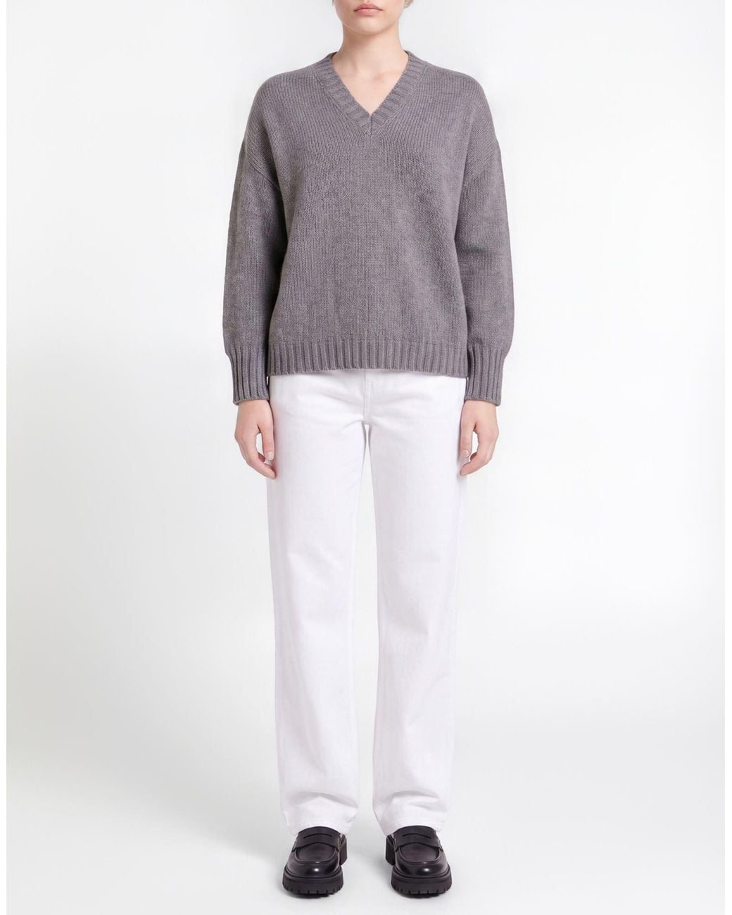 Aragona Gray Sweater Cashmere
