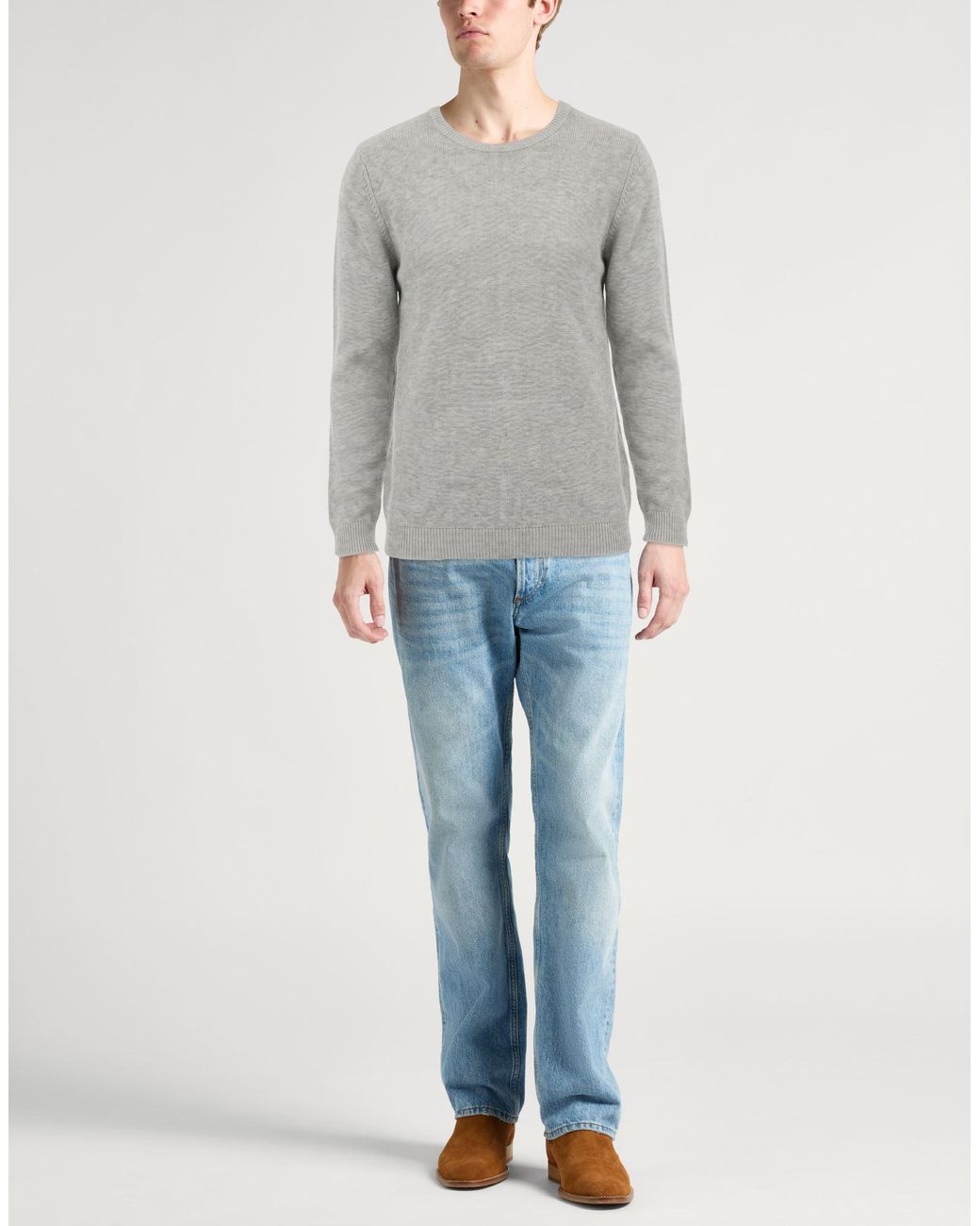 Crossley Gray Sweater Cashmere for men
