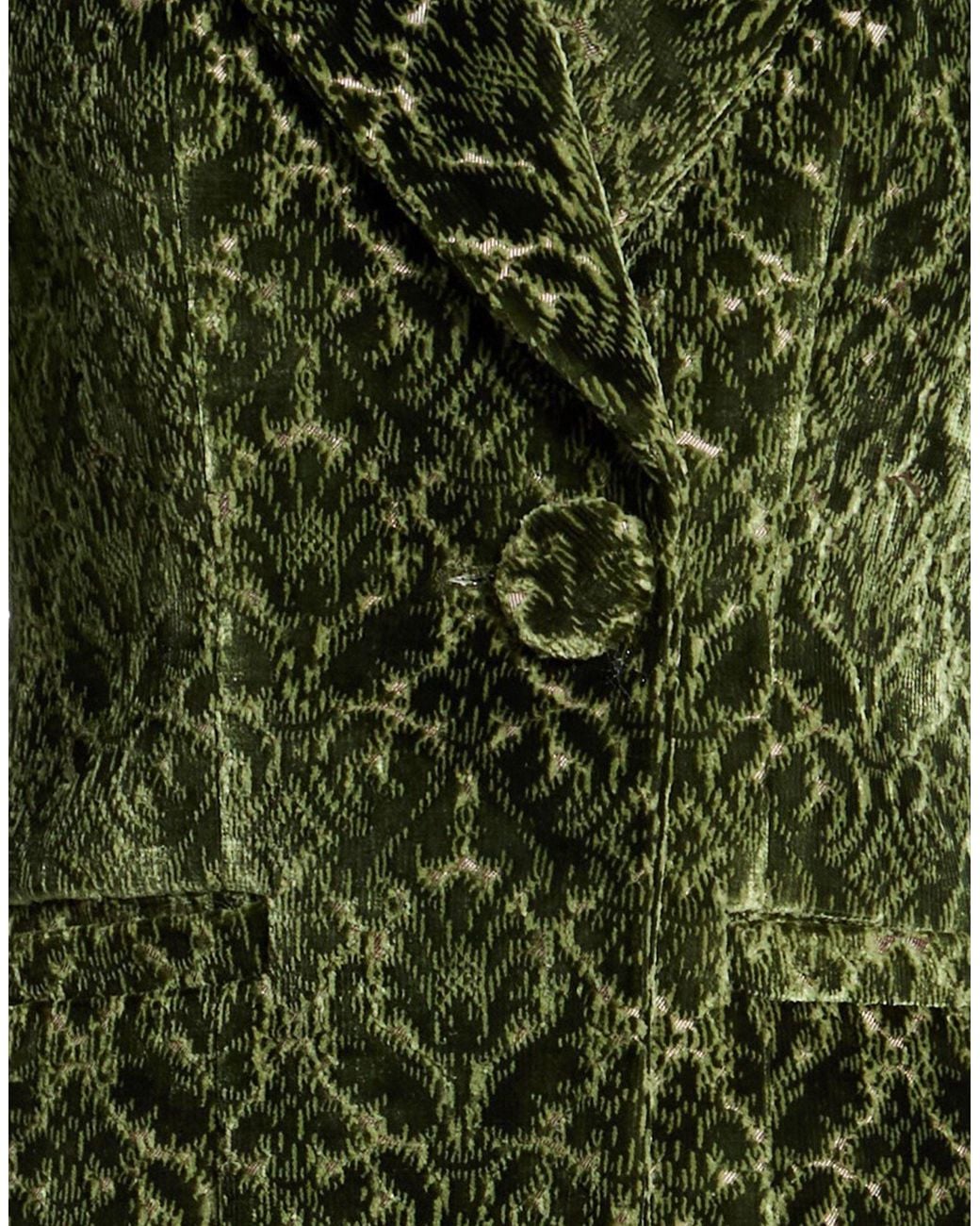 Burberry Green Blazer Viscose, Polyester, Cotton