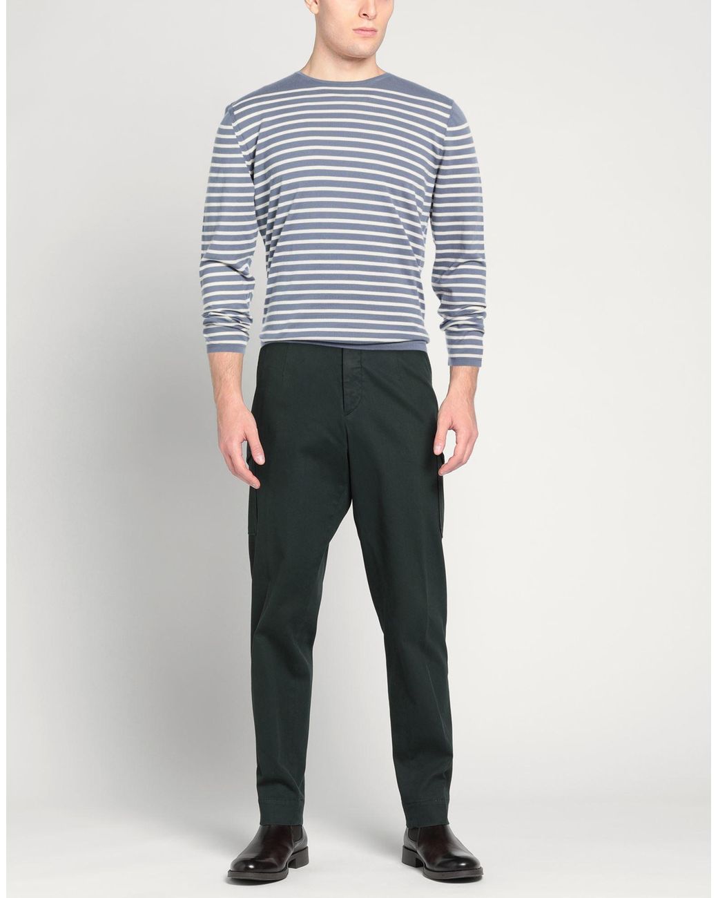 Andrea Fenzi Blue Sweater Cotton for men