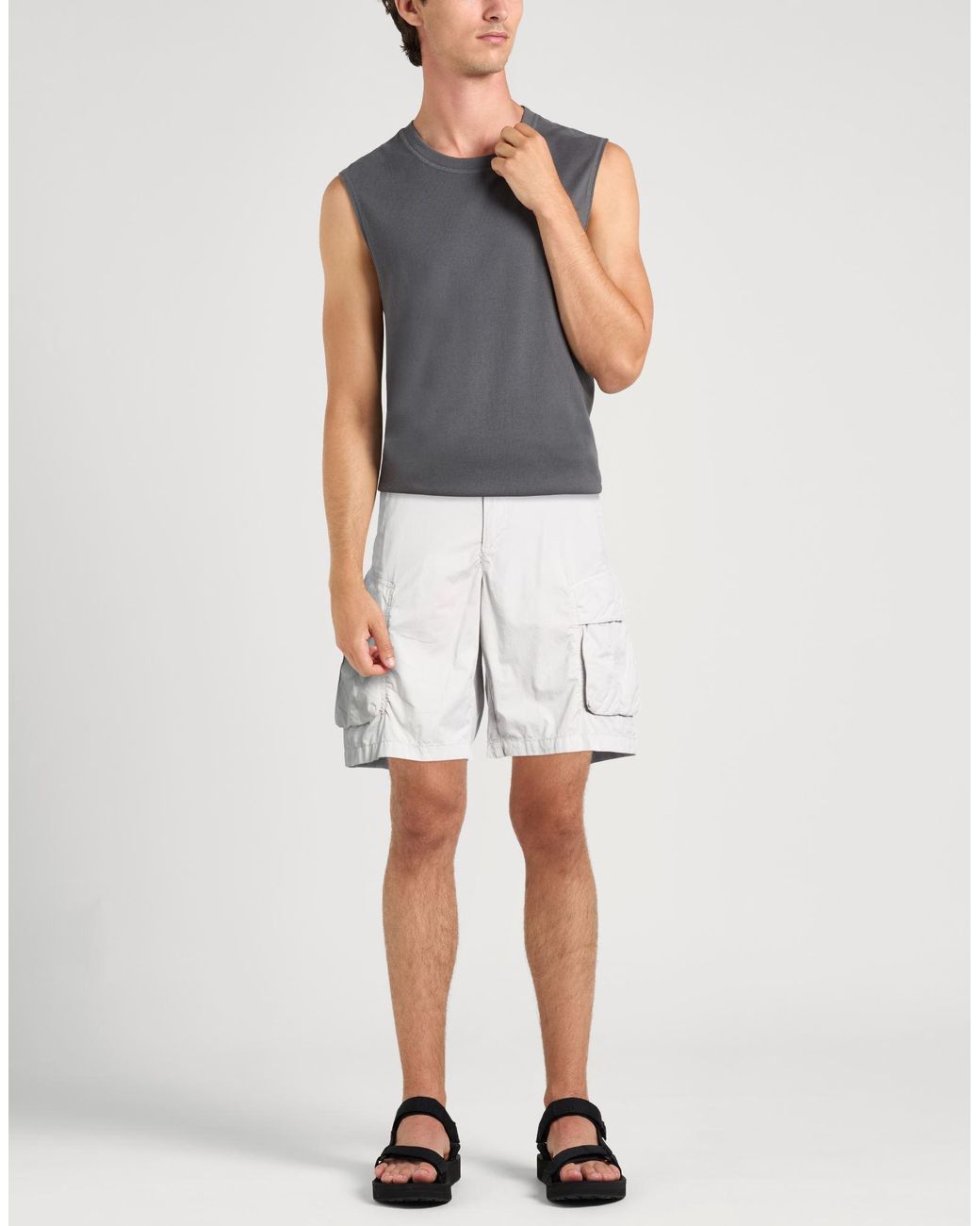 Parajumpers Gray Shorts & Bermuda Shorts for men