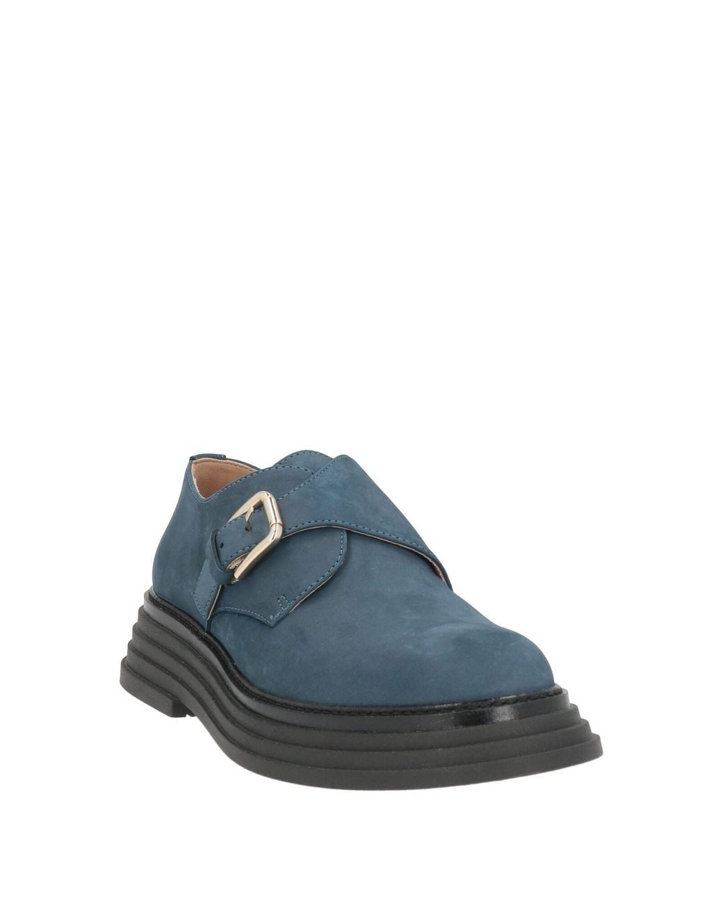 Pollini Blue Loafers Leather