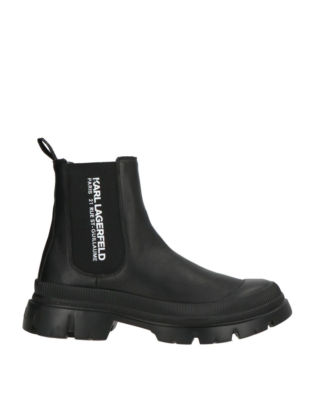 Karl Lagerfeld Black Ankle Boots for men