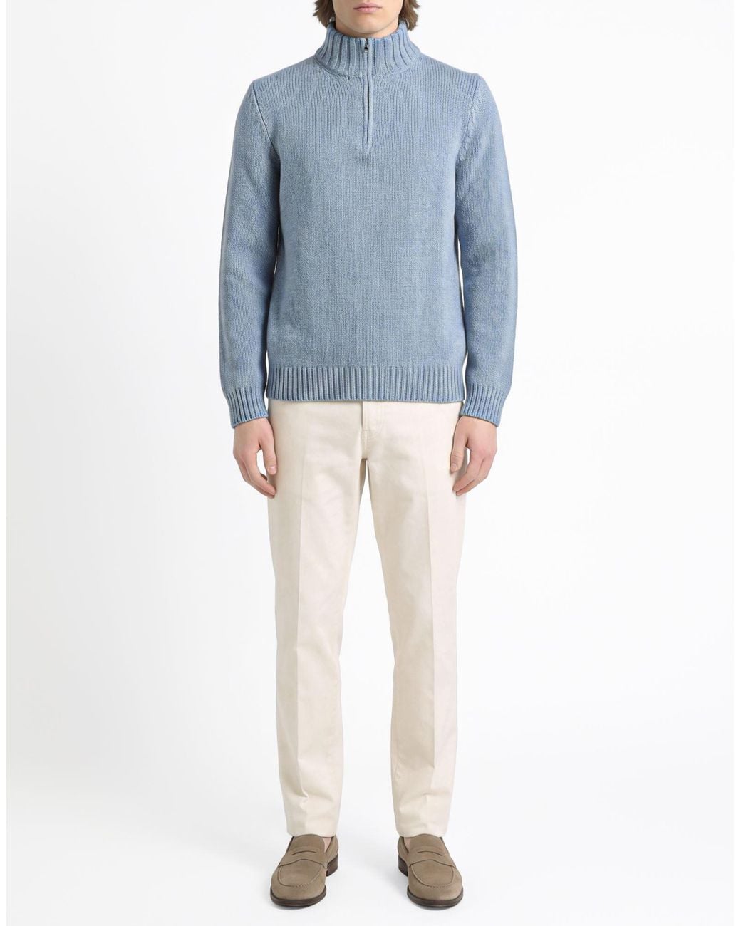 Fedeli Blue Sweaters for men