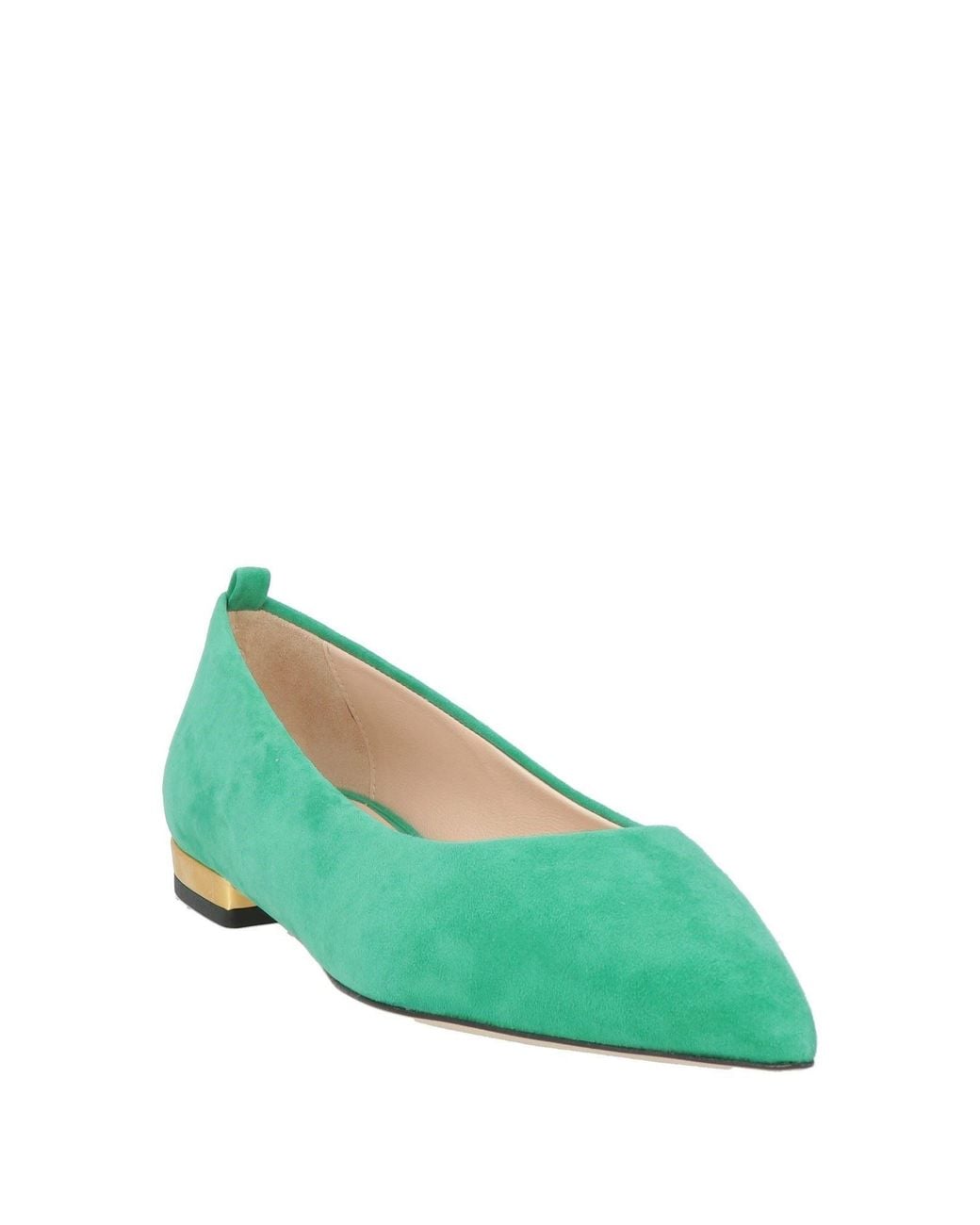 Testoni Green Ballerina