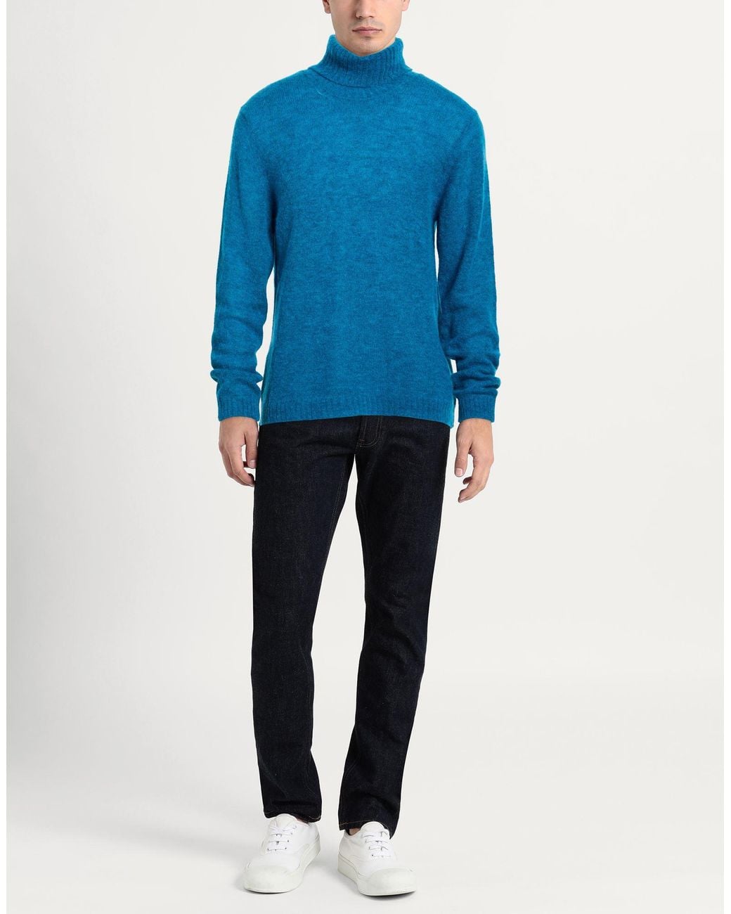 Irish Crone Blue Turtleneck for men