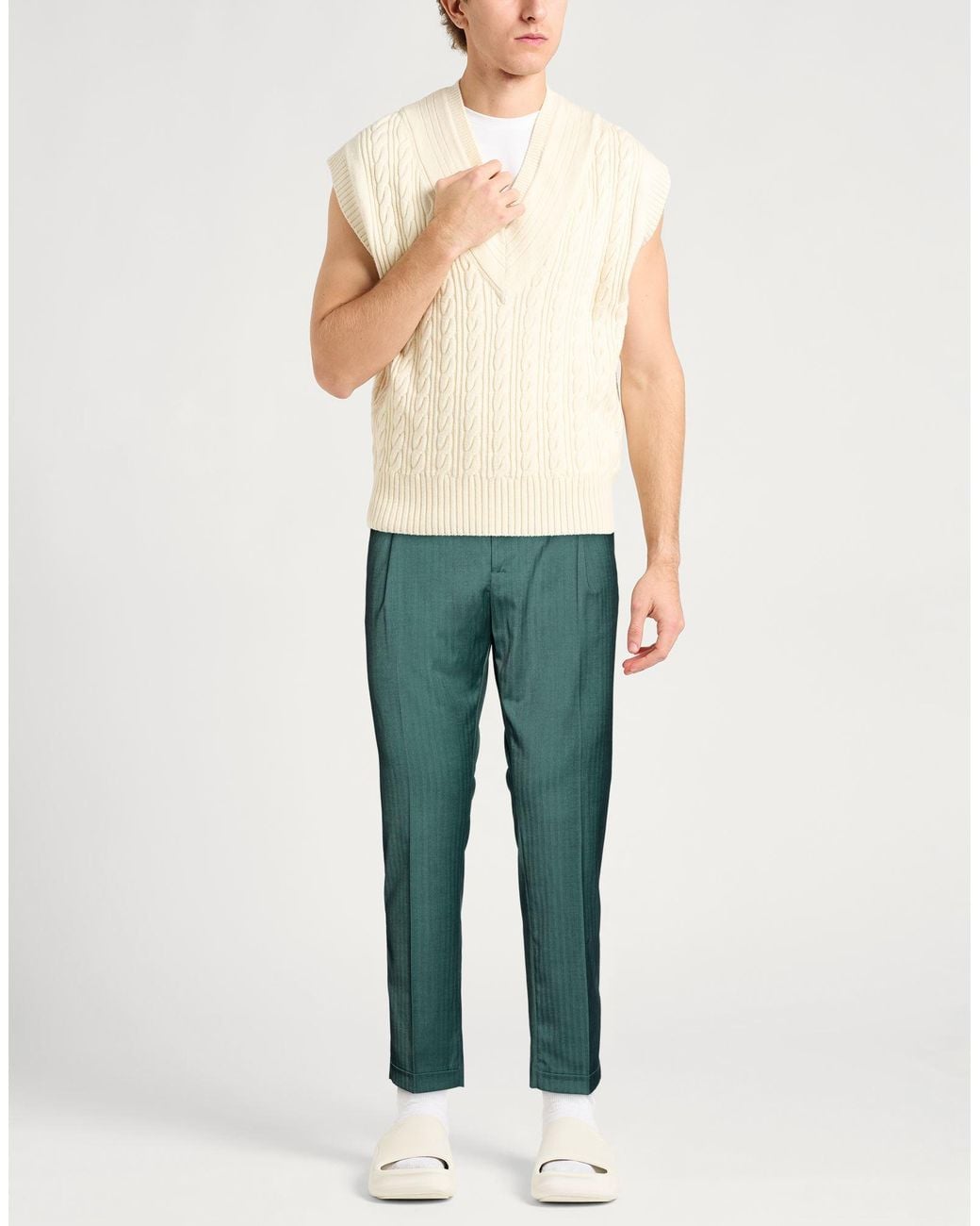 Daniele Alessandrini Green Pants for men