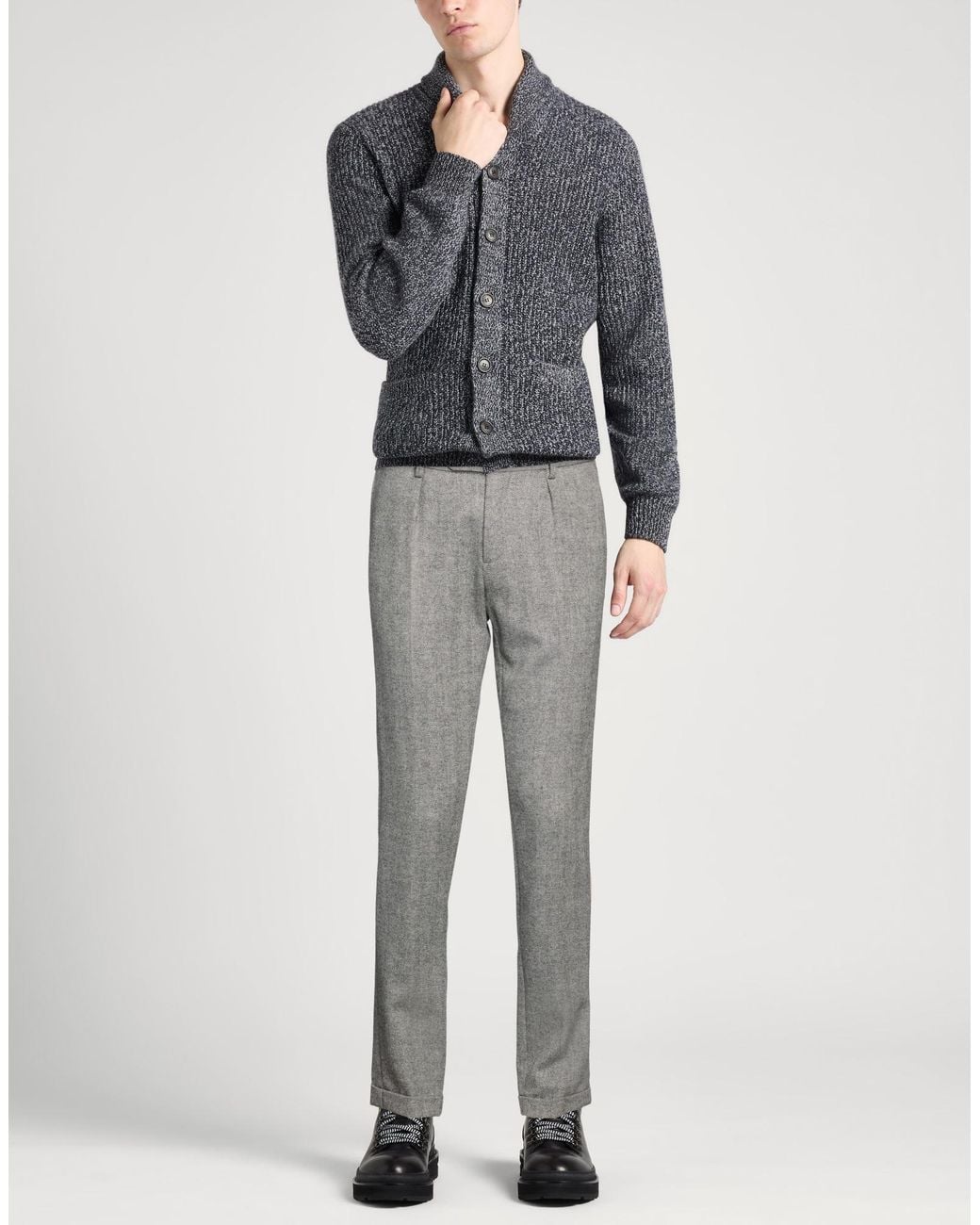 Hackett Gray Pants Virgin Wool, Polyester for men