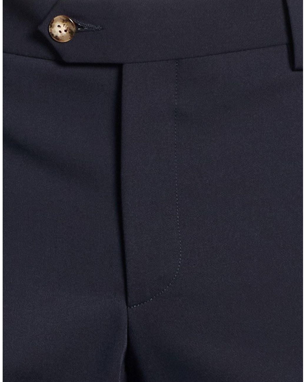 TELA-N° Blue Pants Polyester, Viscose, Wool, Elastane for men