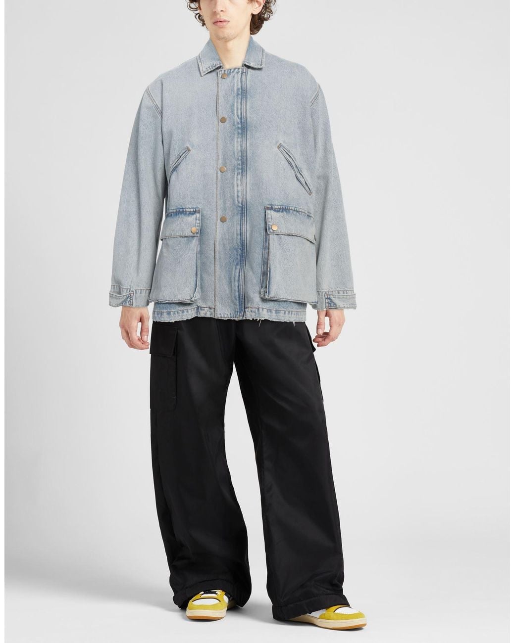 Haikure Blue Denim Outerwear Cotton for men