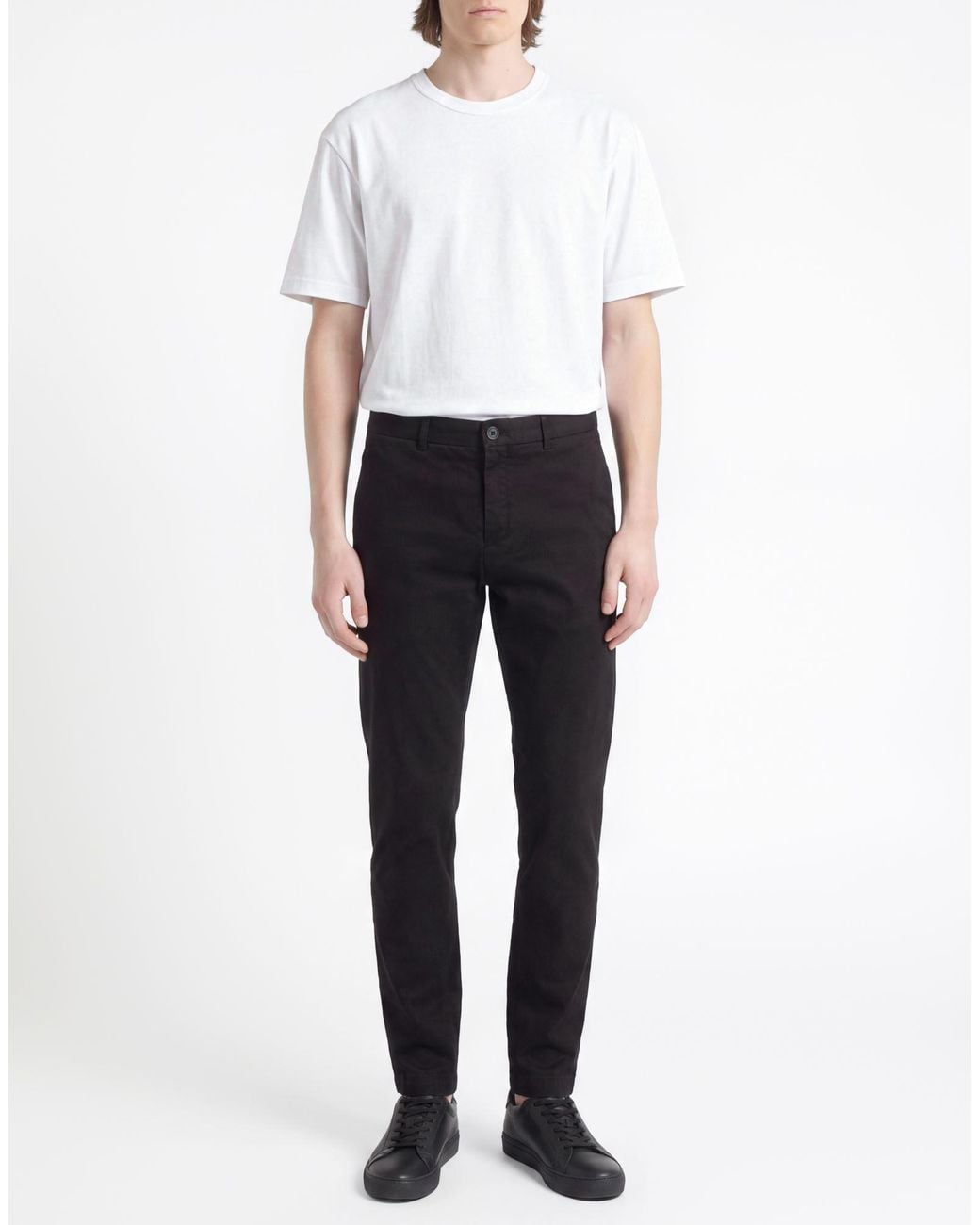 Paul & Shark Black Pants Cotton, Lyocell, Elastane for men