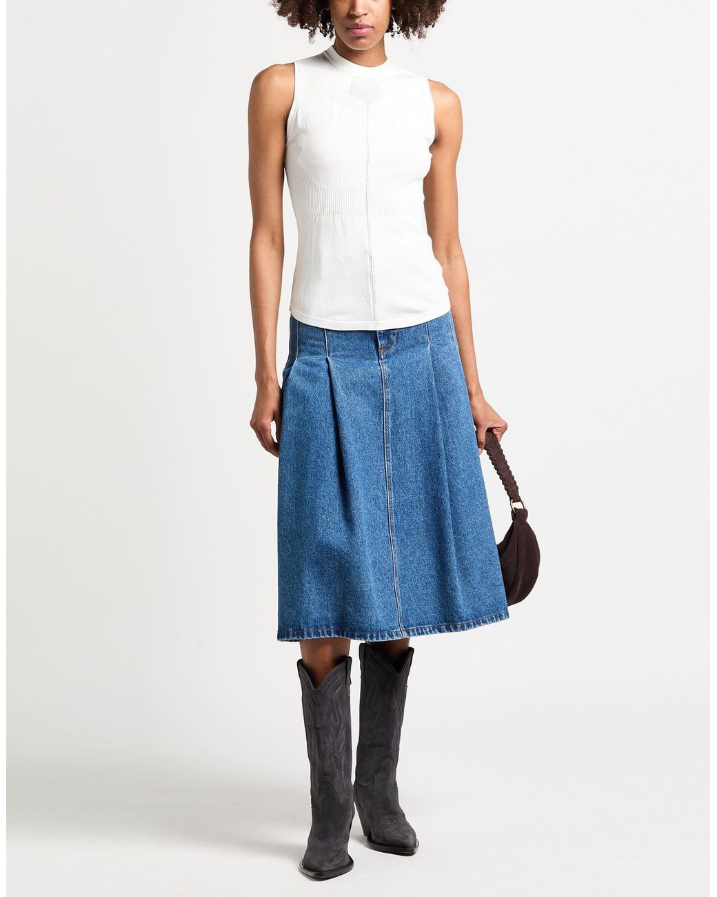 Pullover High en coloris White