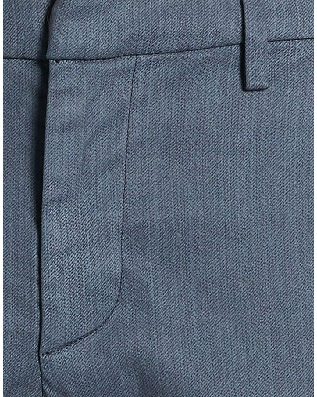 Dondup Blue Slate Pants Lyocell, Cotton, Elastane for men