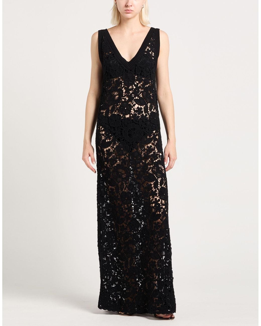 P.A.R.O.S.H. Black P.A.R.O..H. Maxi Dress