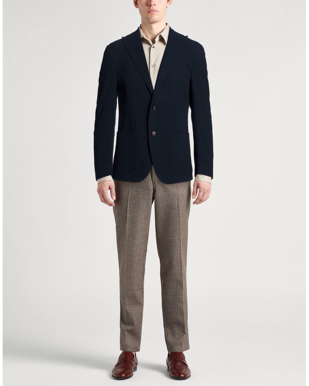Eleventy Blue Blazer Polyester for men
