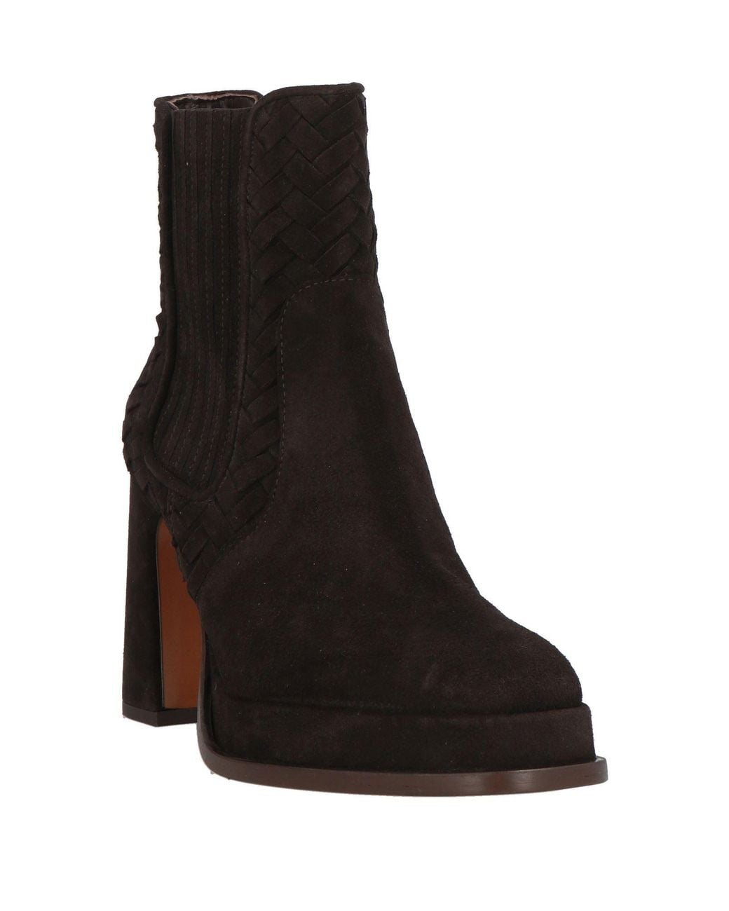 Castaner Black Dark Ankle Boots Leather