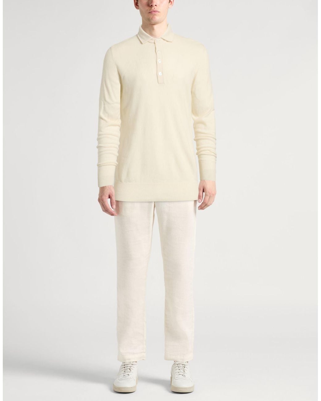 Lardini White Sweater Cashmere for men