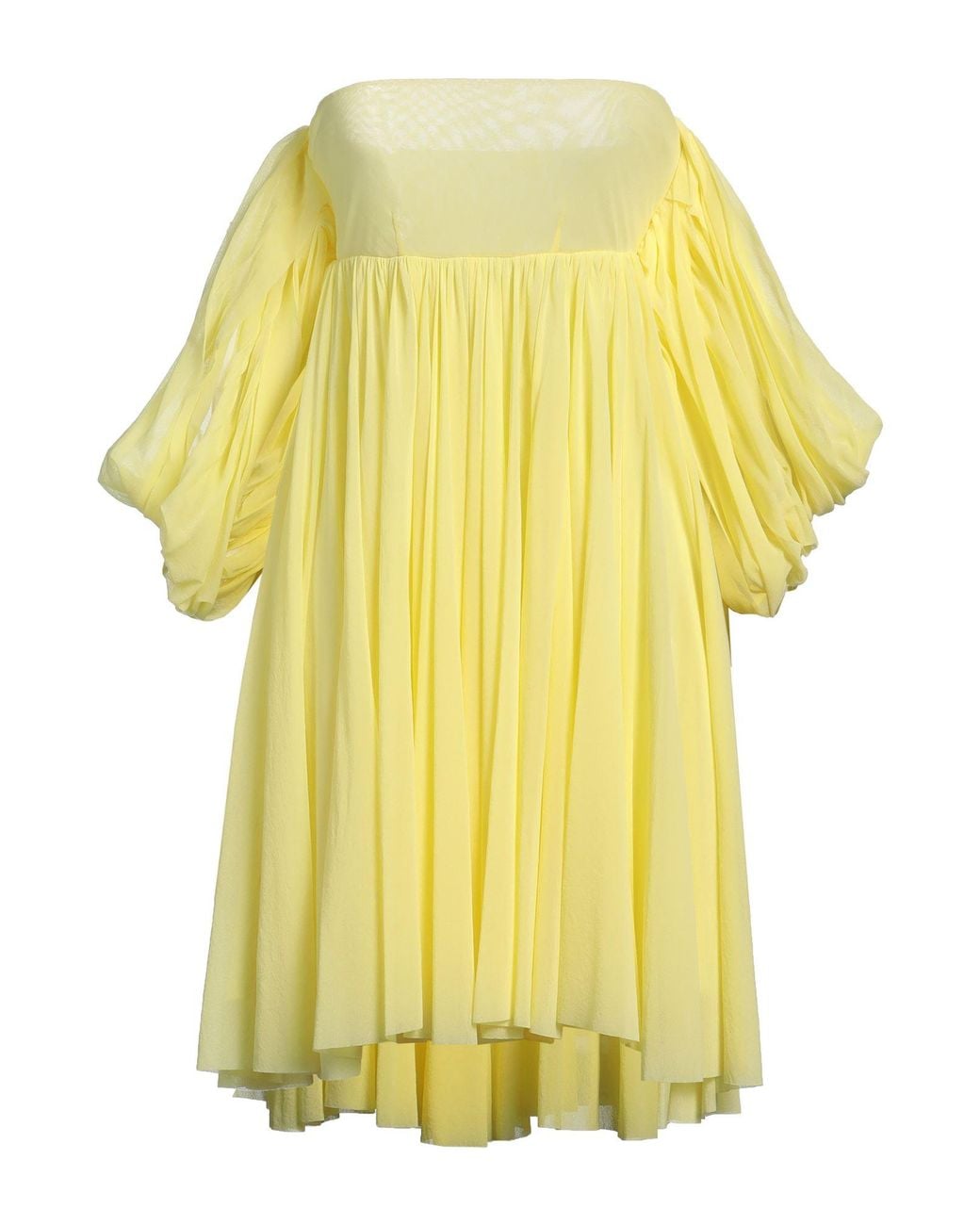 Philosophy Di Lorenzo Serafini Yellow Mini Dress Polyamide