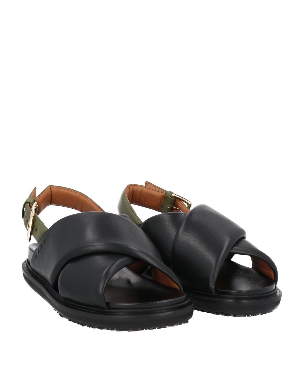 MARNI: flat sandals for woman - Black | Marni flat sandals FBMS015701P3614  online at GIGLIO.COM