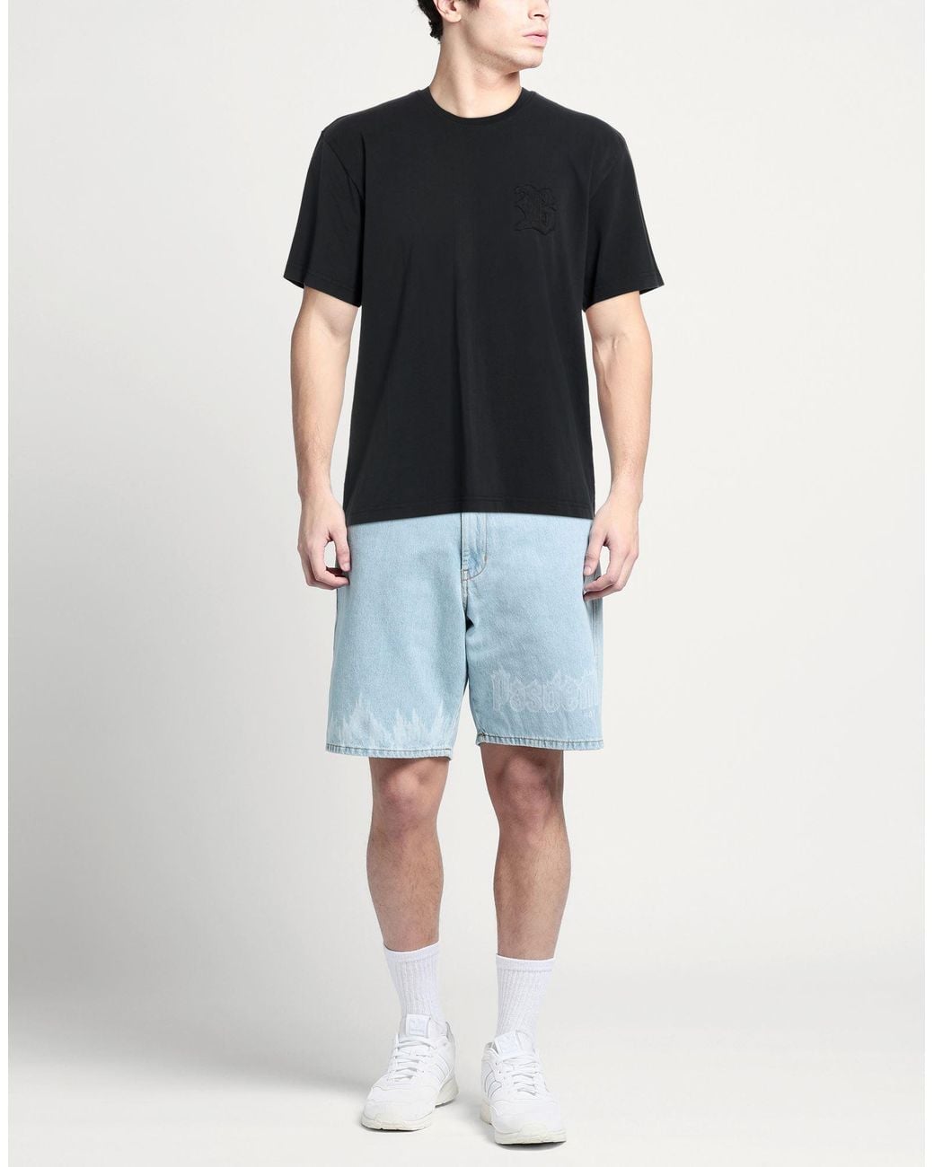 Bluemarble Black T-Shirt Cotton for men