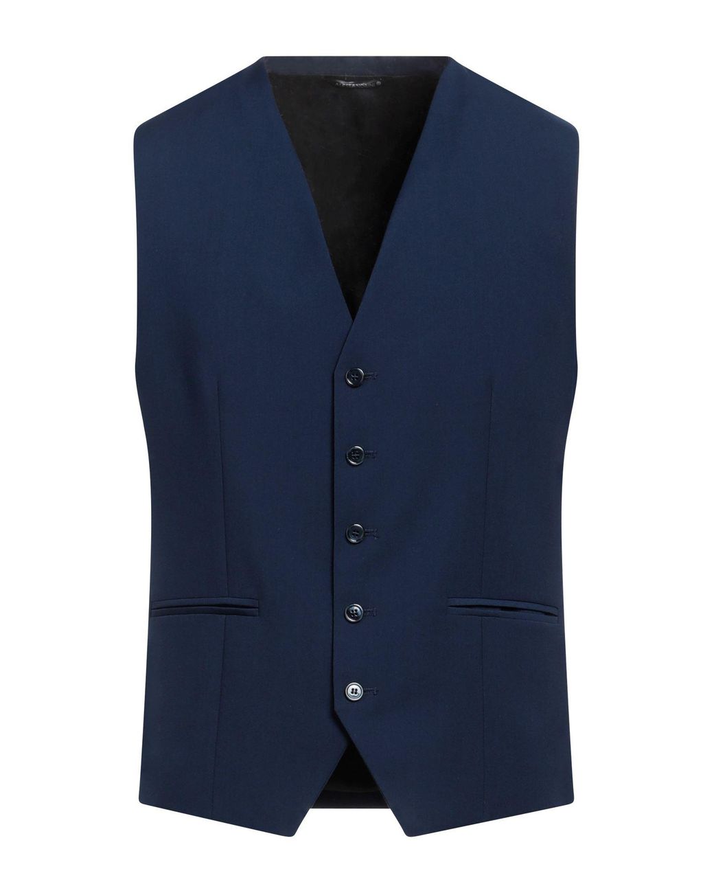 Daniele Alessandrini Blue Tailored Vest for men