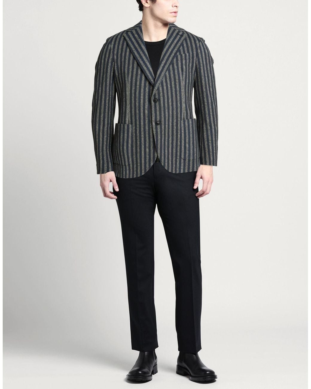 Circolo 1901 Black Midnight Blazer Cotton, Elastane for men