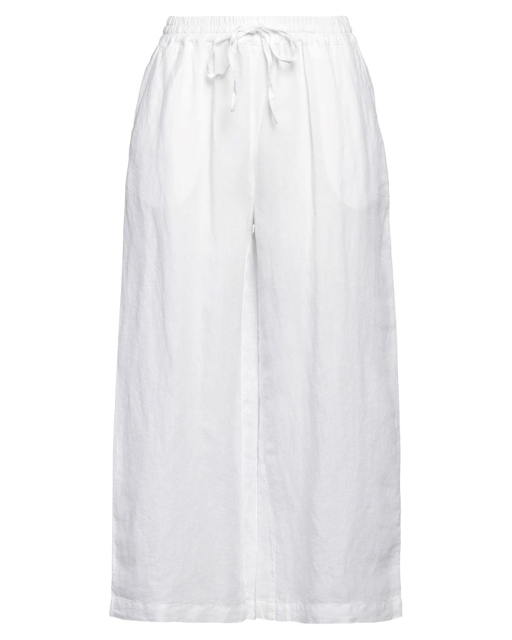 120% Lino White Trouser