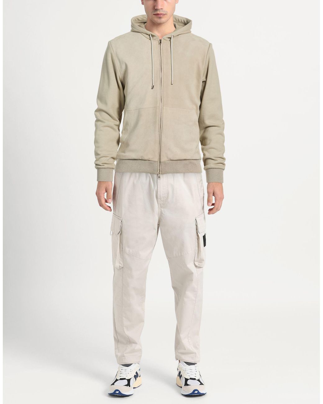 FILIPPO DE LAURENTIIS Natural Sweatshirt Goat Skin, Cotton for men