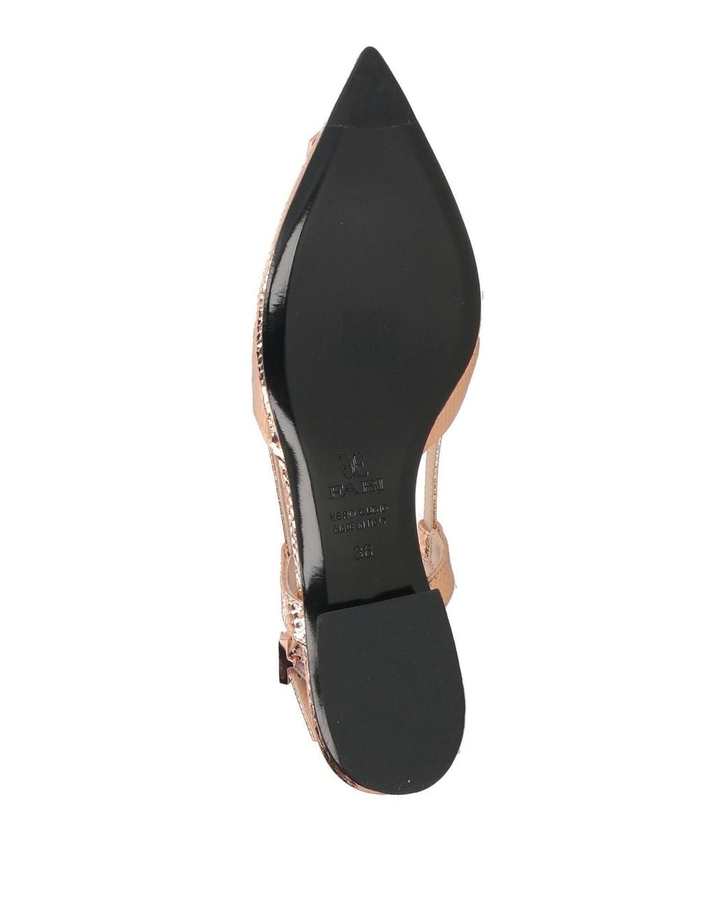 Fabi Natural Ballet Flats Leather
