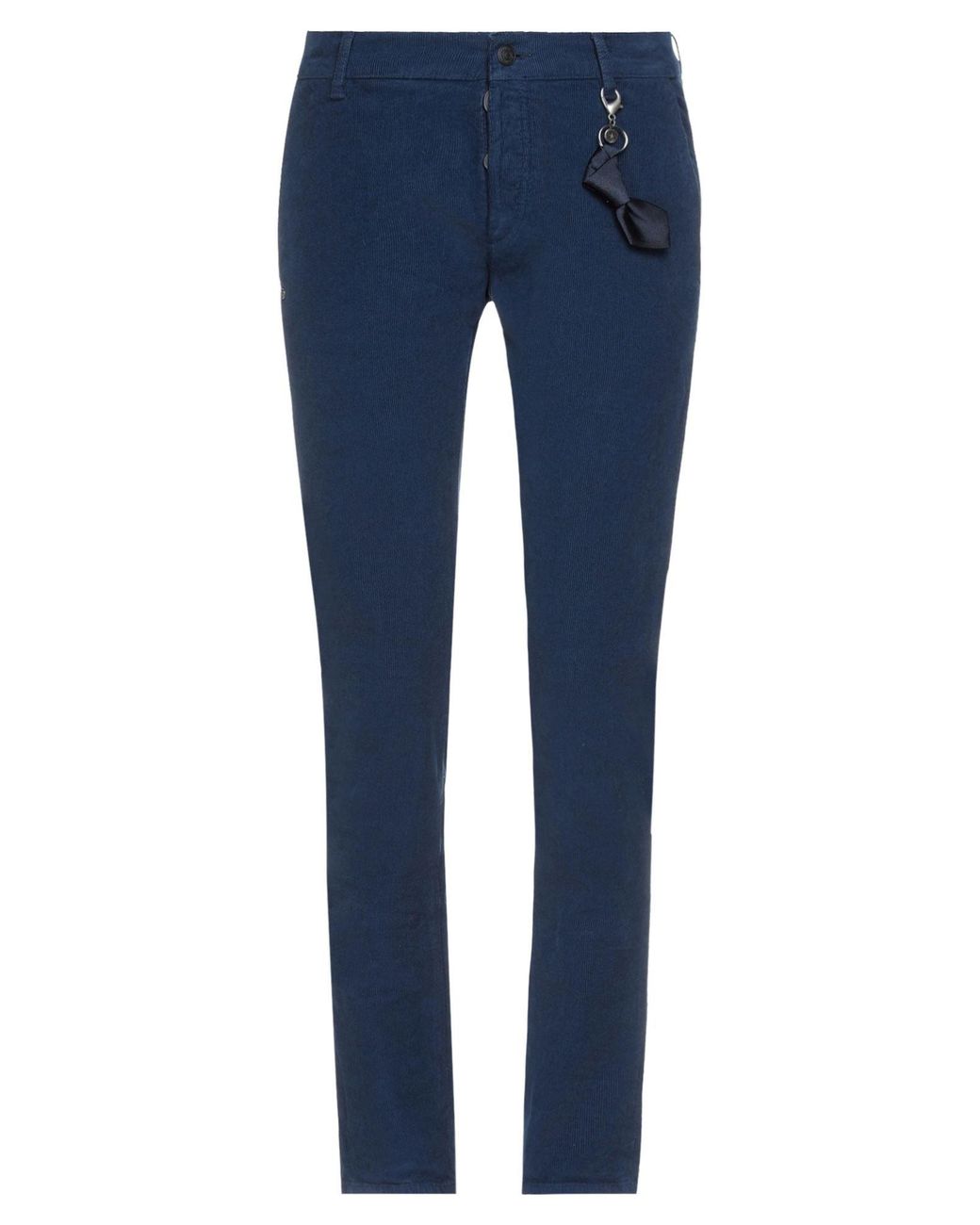 Daniele Alessandrini Blue Pants Cotton, Elastane for men