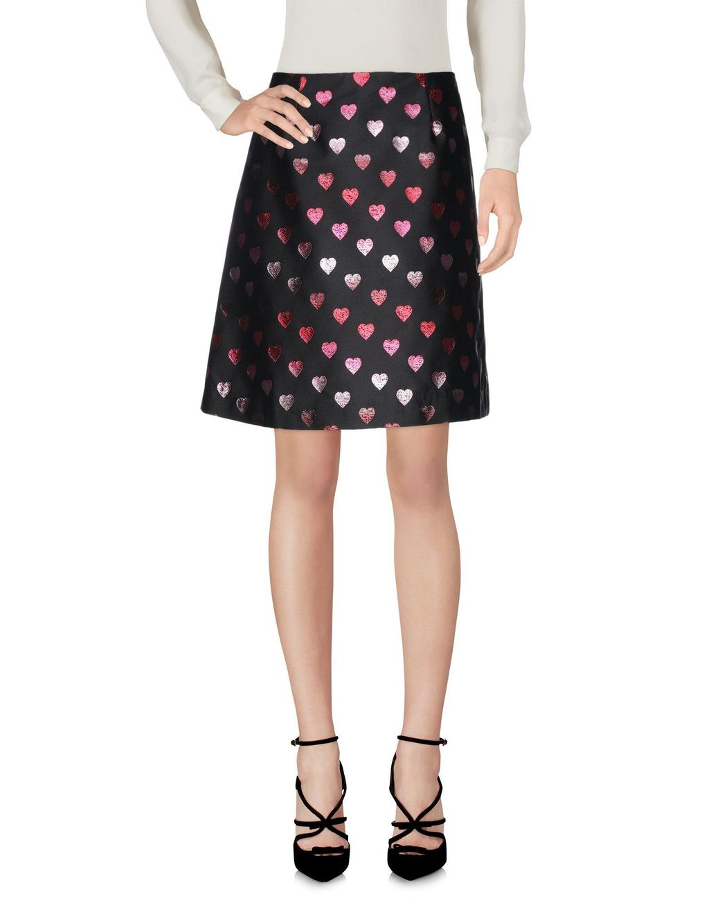 Vivetta Black Mini Skirt Polyester, Polyimide, Polyamide
