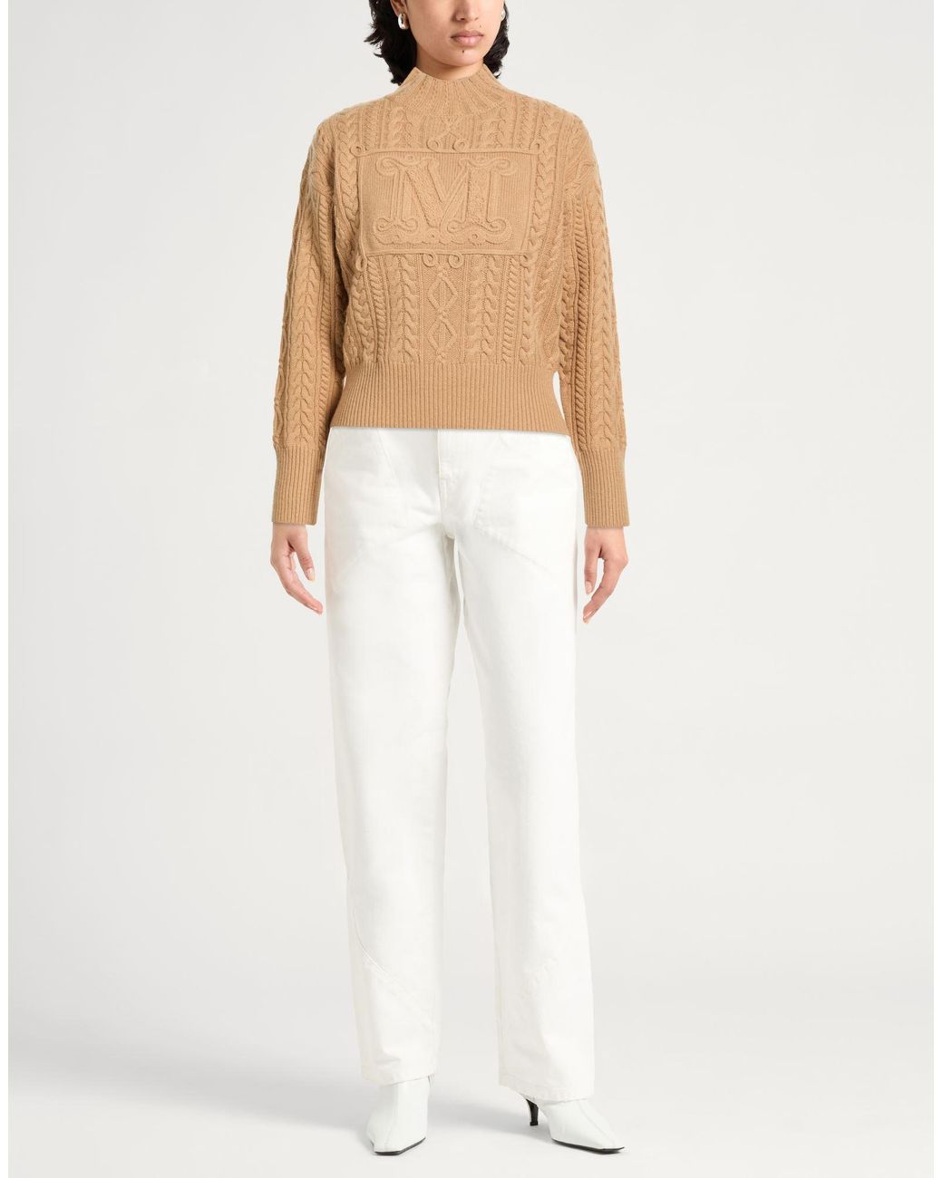 Max Mara Natural Turtlenecks