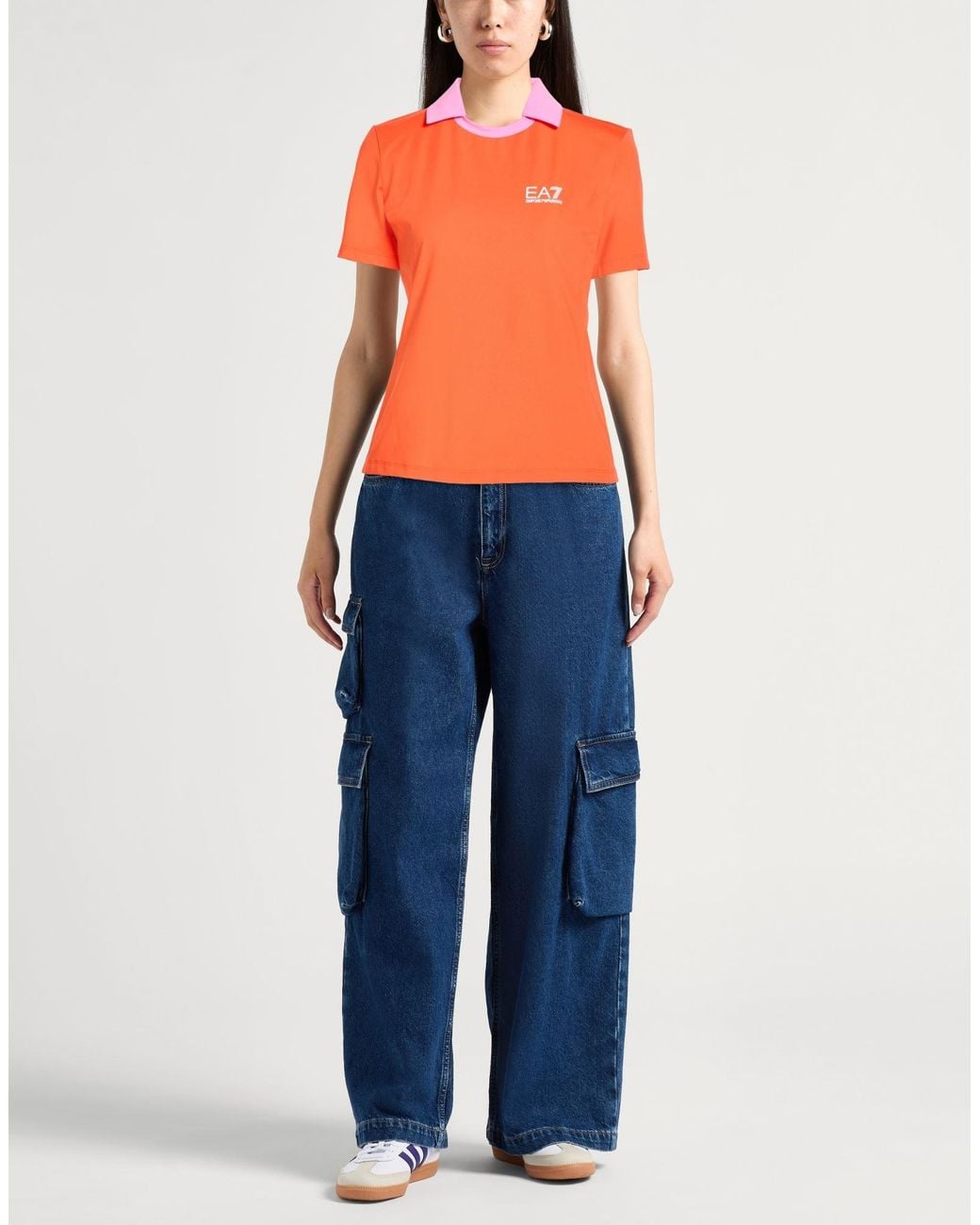EA7 Orange Polo Shirts