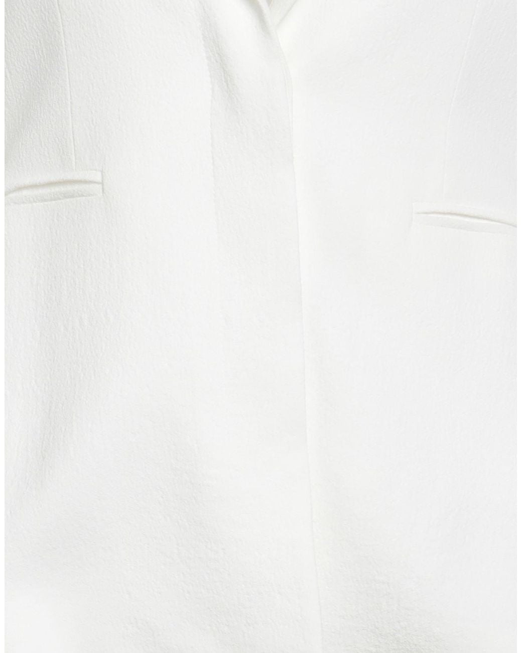 Patrizia Pepe White Blazer Viscose, Elastane