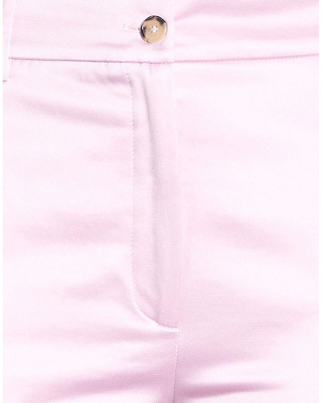 Marella Pink Lilac Pants Cotton, Polyamide, Elastane