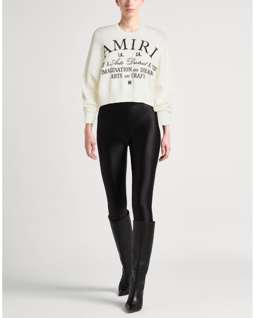 Amiri White Sweater Wool