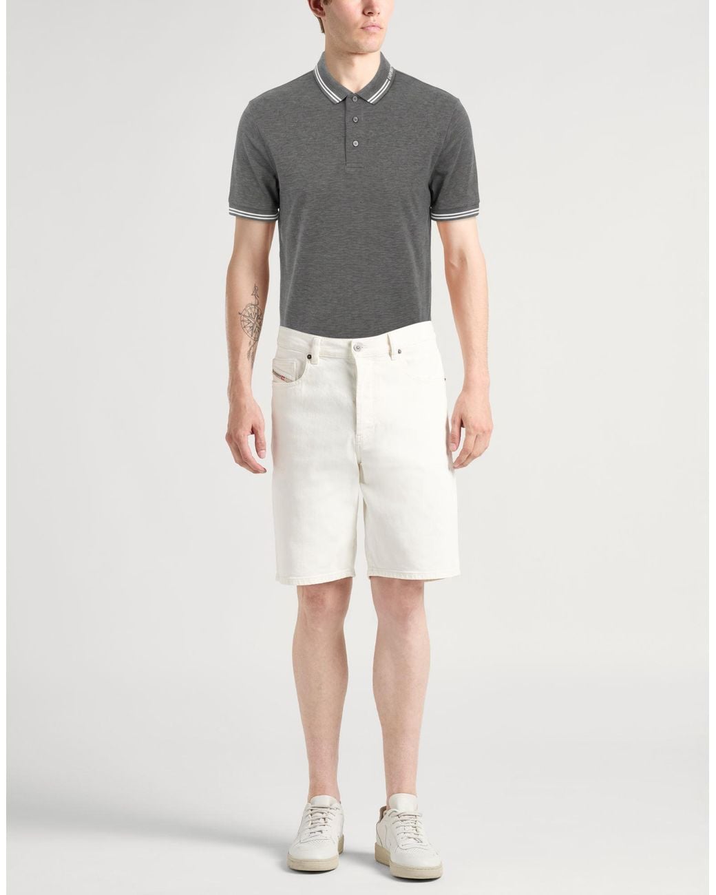 Emporio Armani Gray Polo Shirt for men