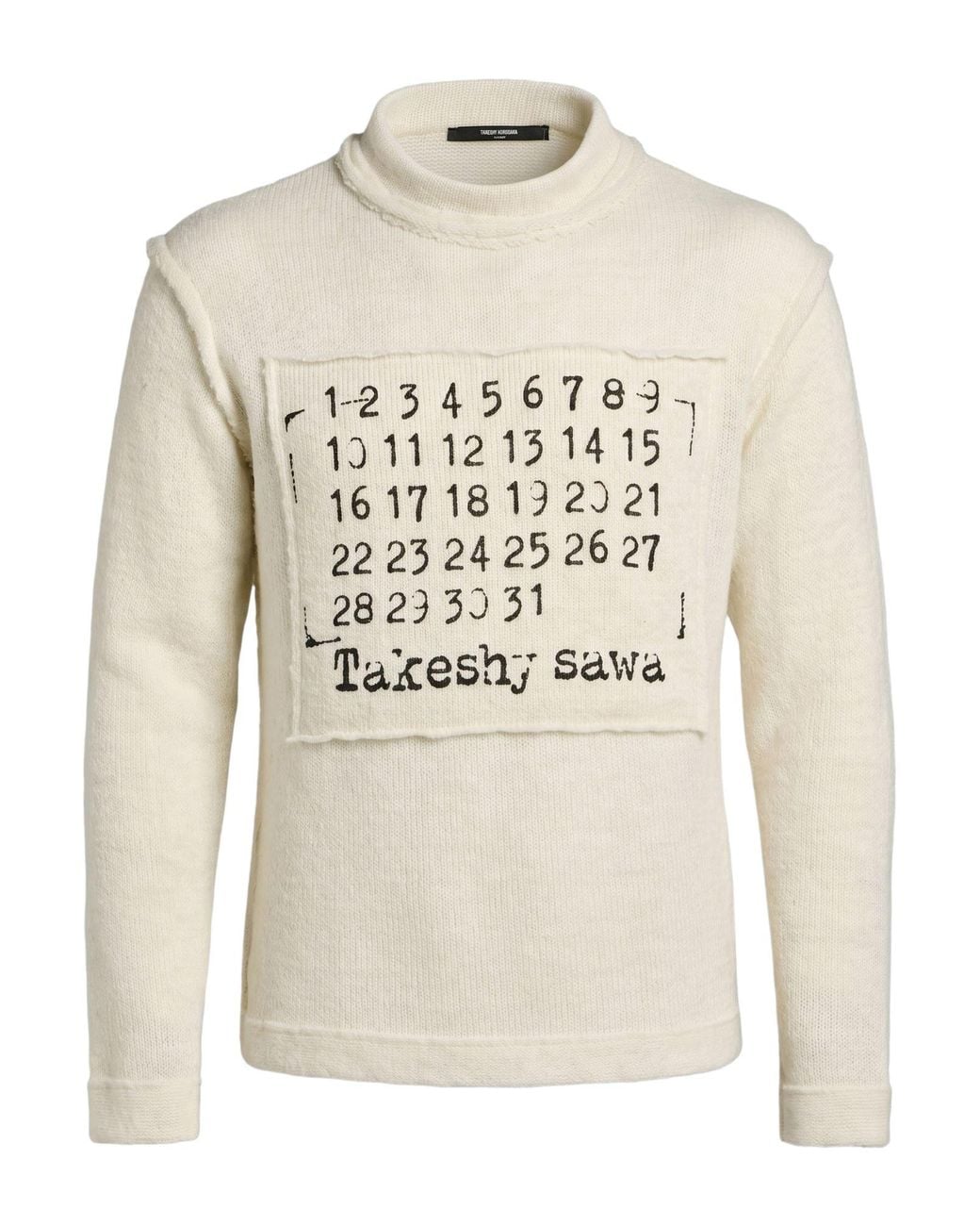 Takeshy Kurosawa White Sweater Acrylic, Polyester, Nylon, Wool, Elastane for men