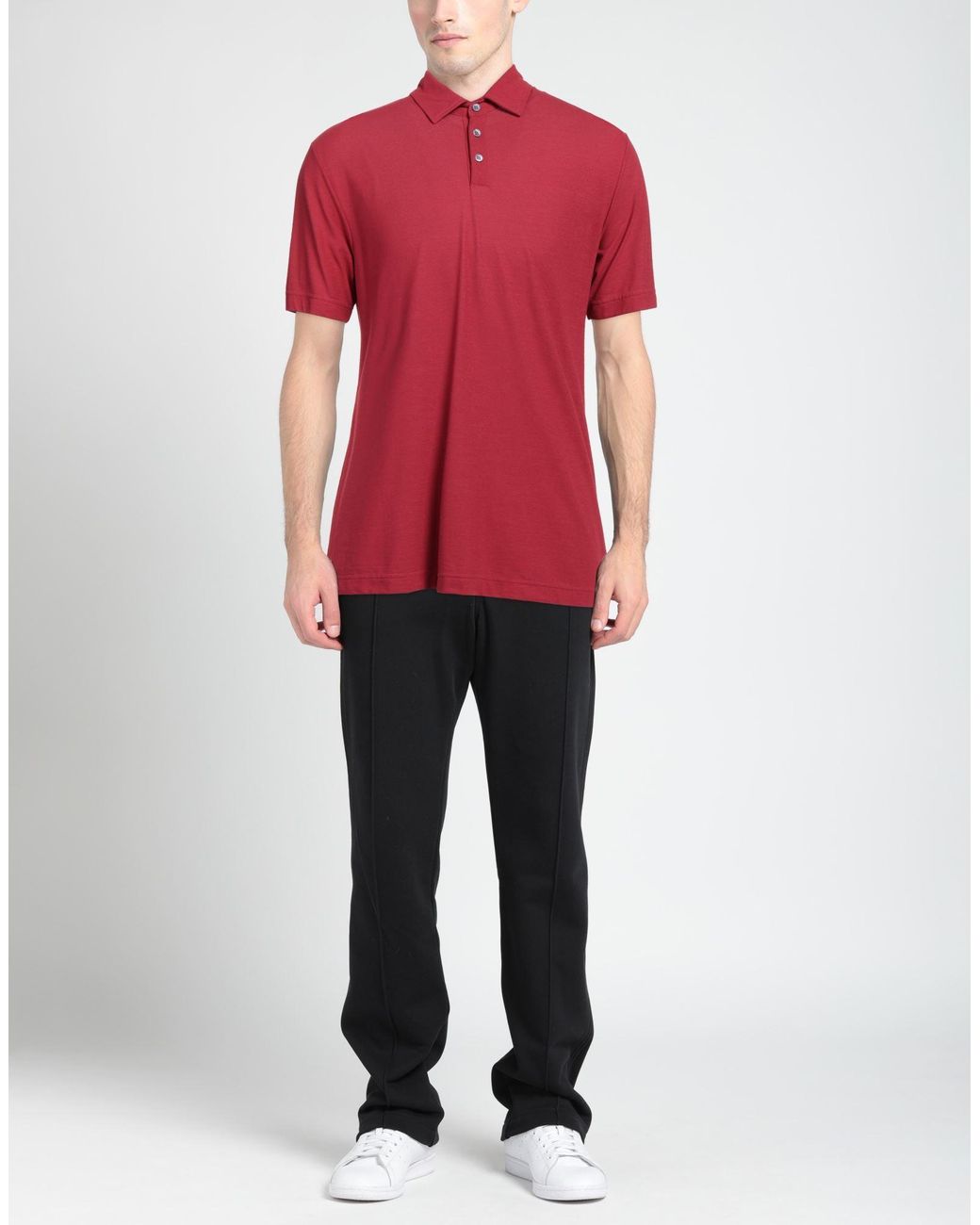 Zanone Red Polo Shirt for men