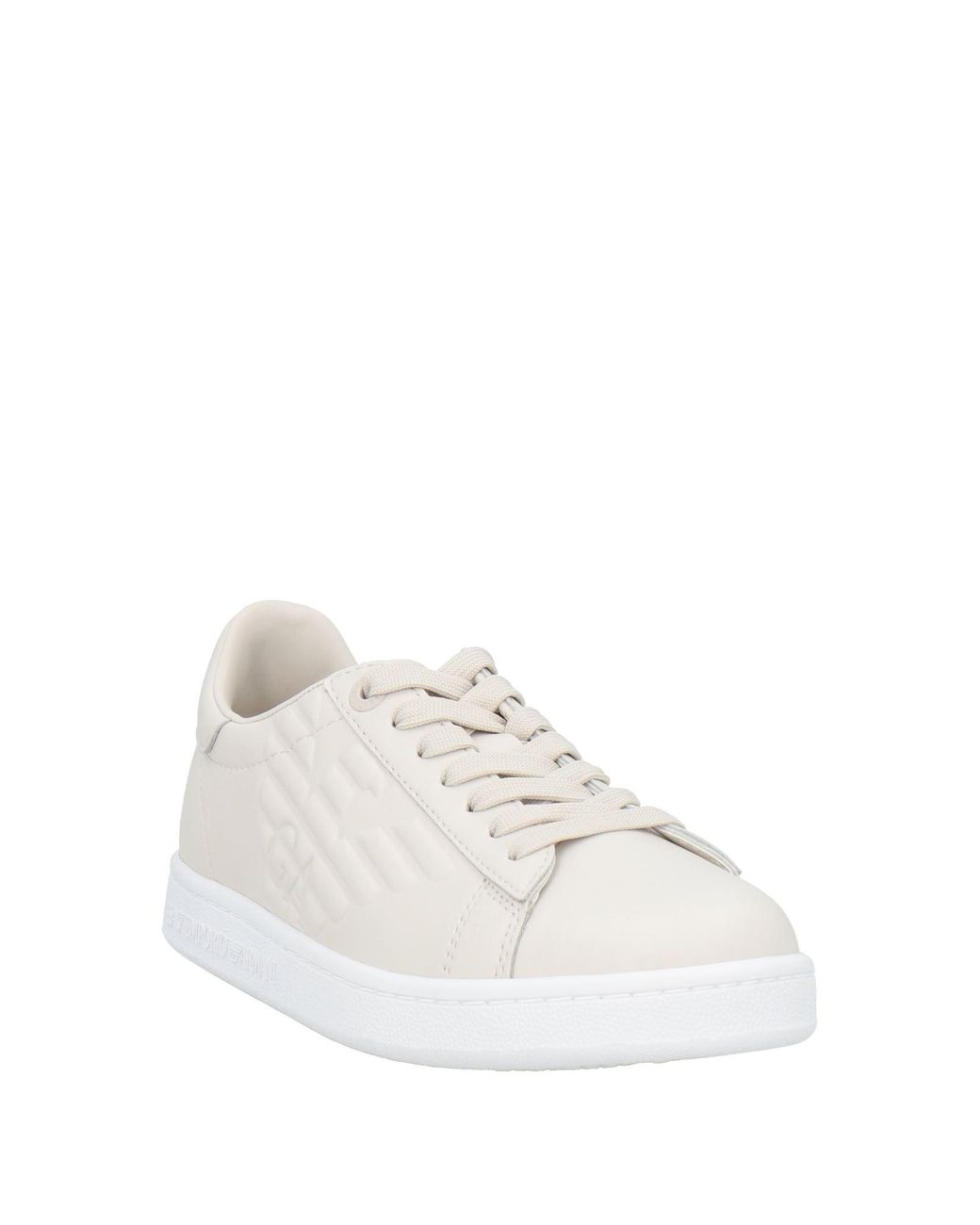 EA7 White Sneakers Bovine Leather