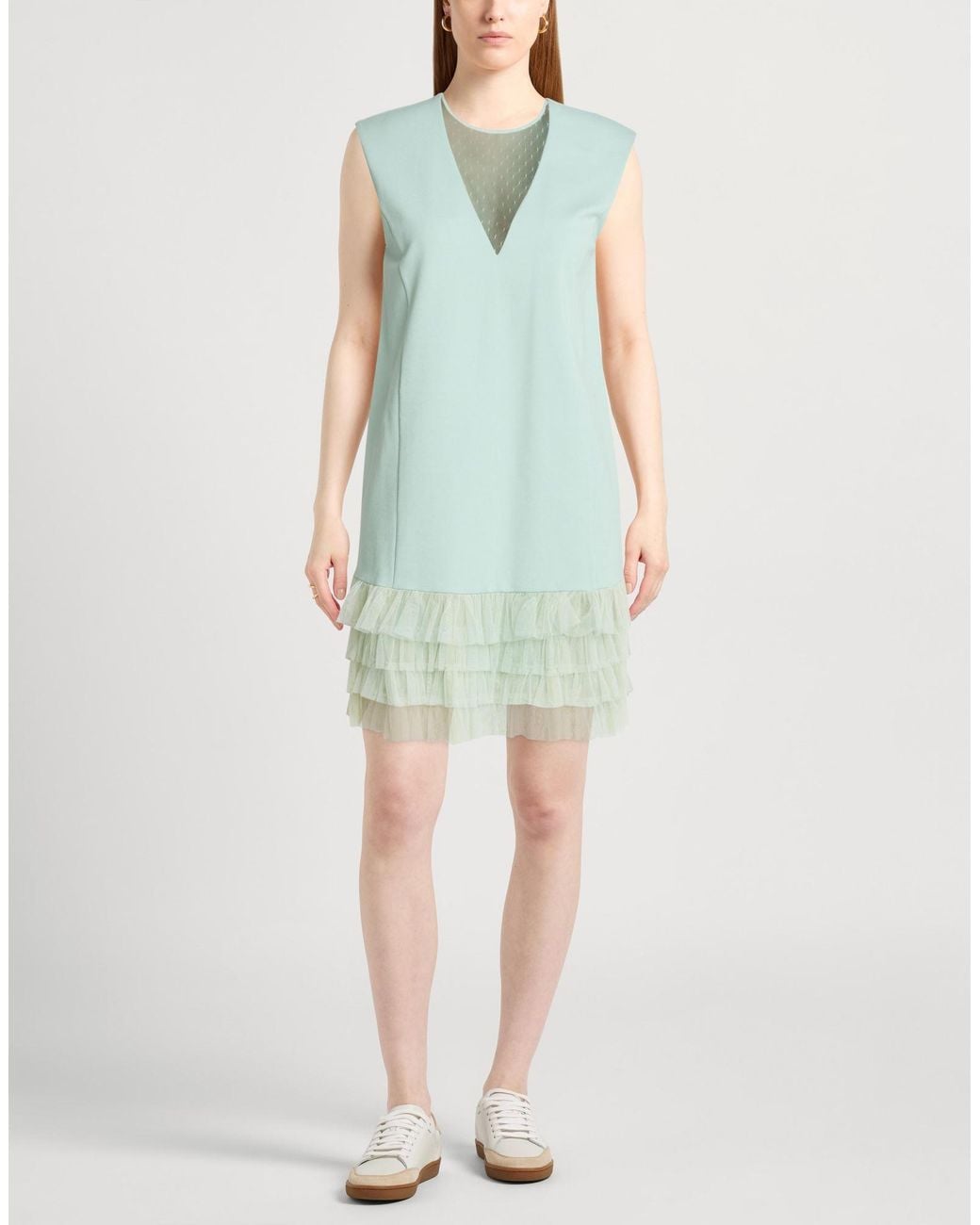 Twinset Blue Mini Dress
