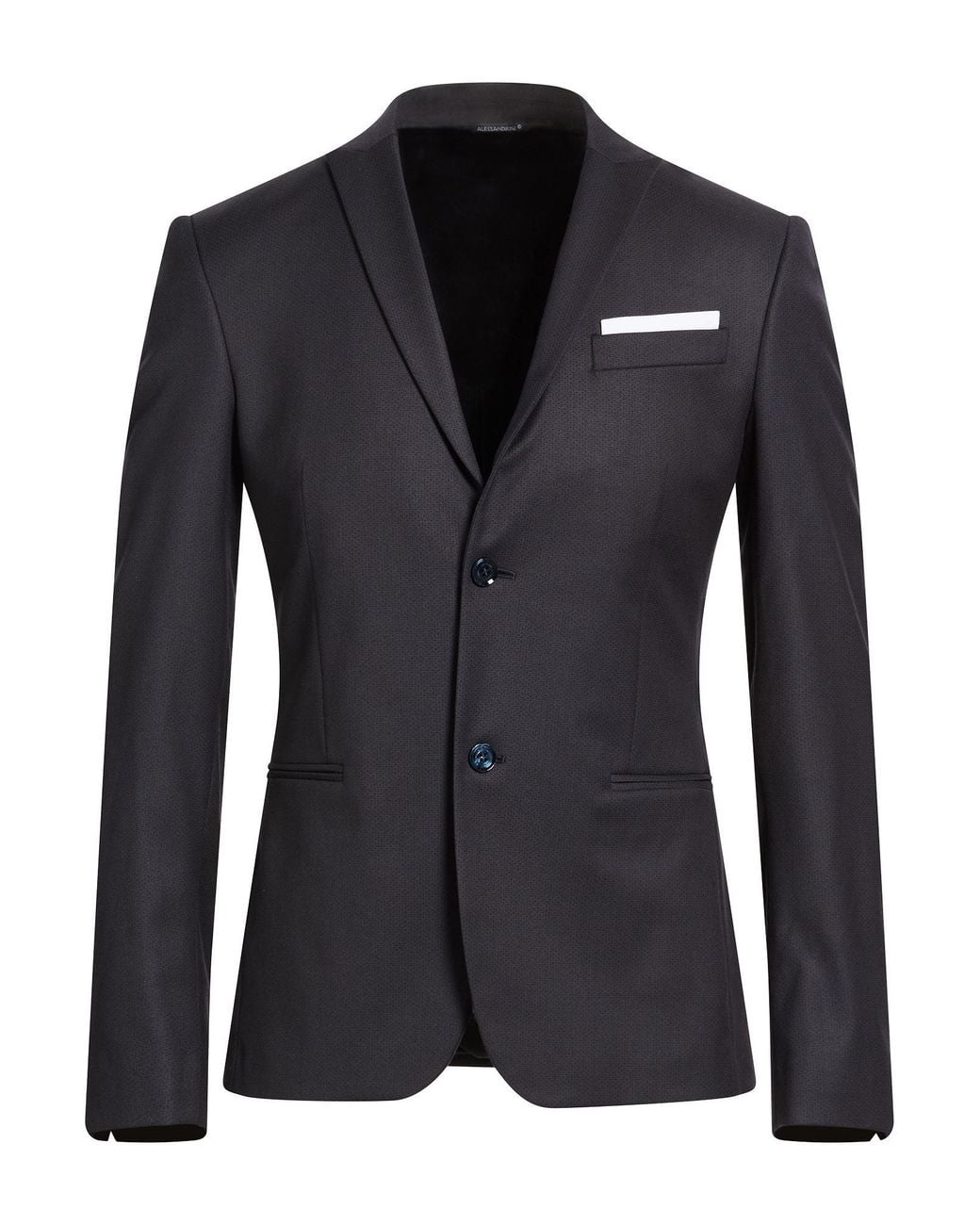 Daniele Alessandrini Black Blazer Polyester, Viscose, Elastane for men