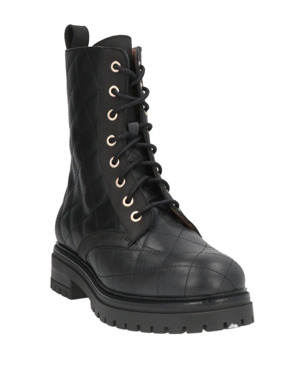 Pollini Black Ankle Boots Leather