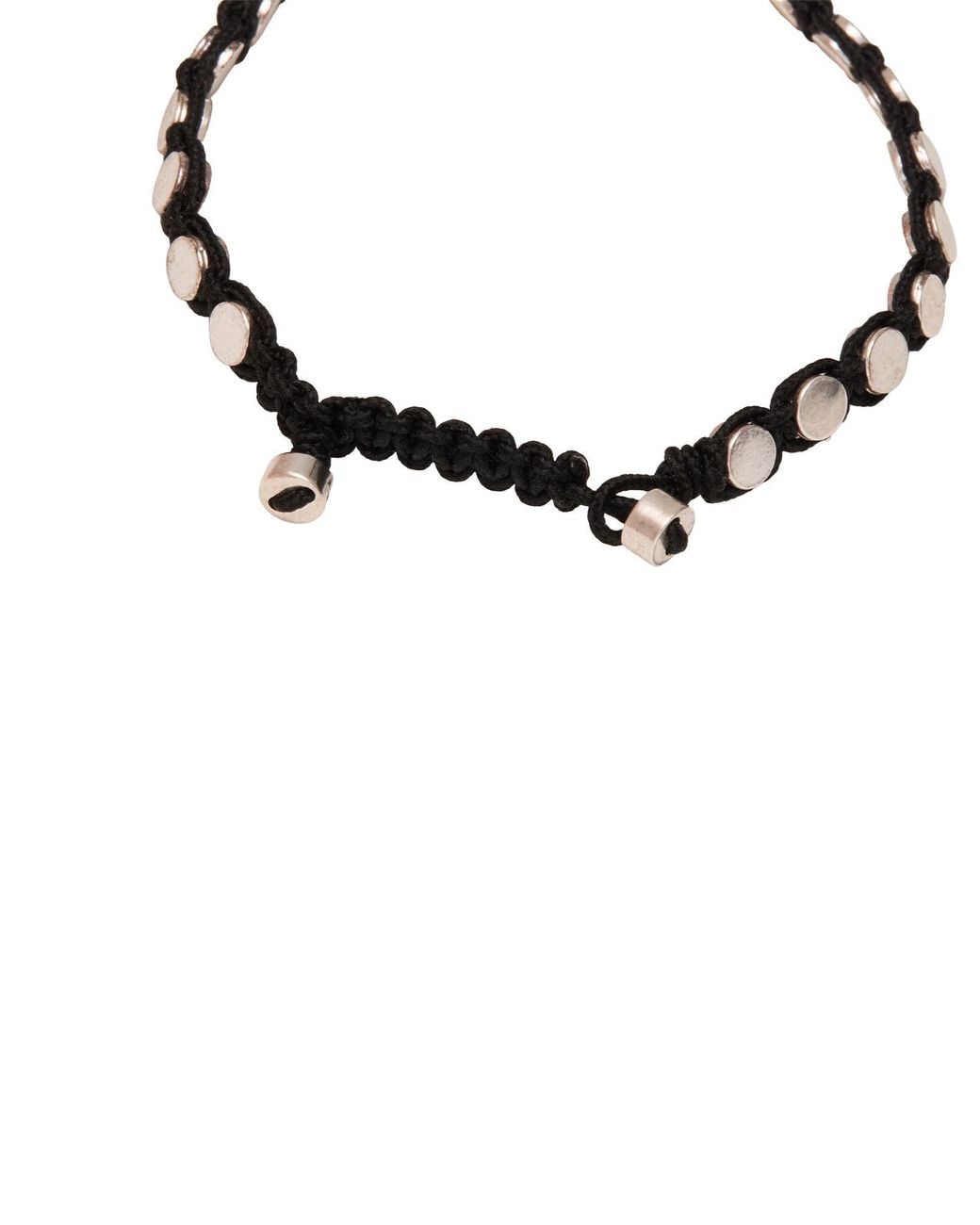 Isabel Marant Black Bracelet Metal, Textile Fibers for men