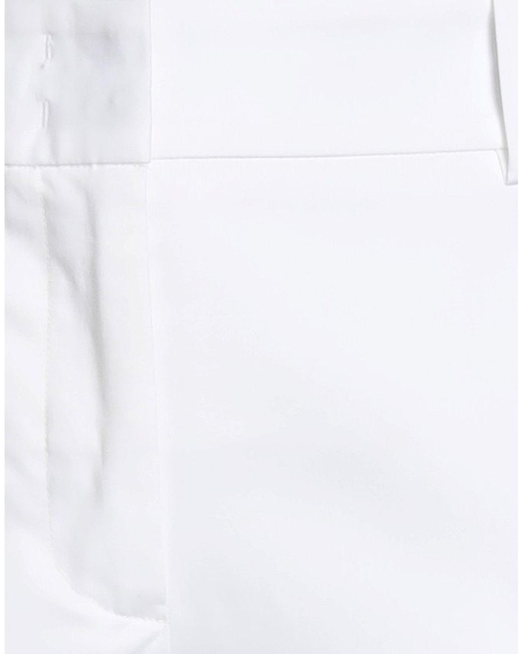 Eleventy White Pants Cotton, Lycra, Elastane