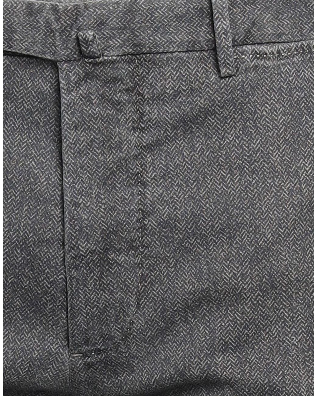 Santaniello Gray Pants Cotton, Elastane for men