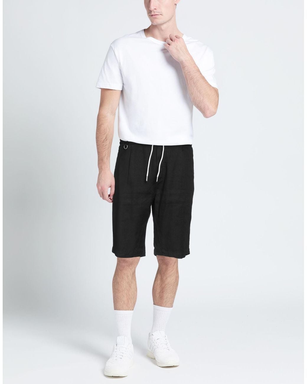 Paolo Pecora Black Shorts & Bermuda Shorts for men